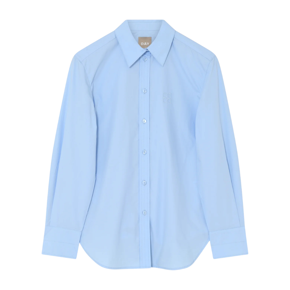 Poplina Jojo skjorte - Chambray blue